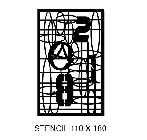 STENCIL GRID 110 X 180.stencil multiple sizes available see drop